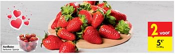 Promoties Aardbeien - Huismerk - Carrefour  - Geldig van 12/02/2020 tot 17/02/2020 bij Carrefour