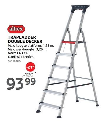 Promoties Trapladder double decker - Altrex - Geldig van 19/02/2020 tot 16/03/2020 bij BricoPlanit