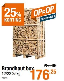 Promoties Brandhout box - Huismerk - Cevo - Geldig van 13/02/2020 tot 26/02/2020 bij Cevo Market
