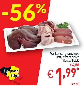 Promotions Varkensorgaanvlees - Produit maison - Intermarche - Valide de 18/02/2020 à 23/02/2020 chez Intermarche