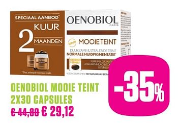 Promoties Oenobiol mooie teint - Oenobiol - Geldig van 24/02/2020 tot 25/05/2020 bij Medi-Market