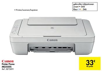 Carrefour promotie: Canon printer pixma mg2550s - Canon ...