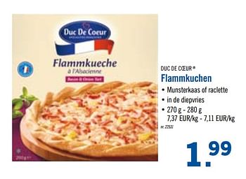 Promoties Flammkuchen - Duc De Coeur - Geldig van 24/02/2020 tot 29/02/2020 bij Lidl