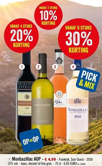 Promoties Monbazillac aop - Witte wijnen - Geldig van 24/02/2020 tot 29/02/2020 bij Lidl