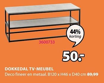 Promoties Dokkedal tv-meubel - Huismerk - Jysk - Geldig van 17/02/2020 tot 01/09/2020 bij Jysk