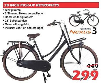 Promoties 28 inch pick-up retrofiets - Huismerk - Itek - Geldig van 14/02/2020 tot 08/03/2020 bij Itek