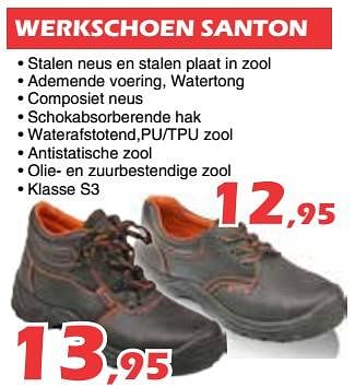 Promoties Werkschoen santon - Huismerk - Itek - Geldig van 14/02/2020 tot 08/03/2020 bij Itek