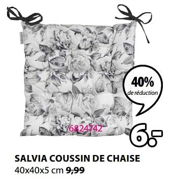 Promotions Salvia coussin de chaise - Produit Maison - Jysk - Valide de 17/02/2020 à 01/09/2020 chez Jysk