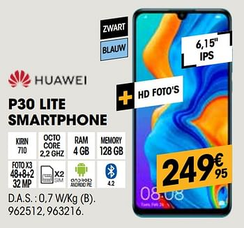 Promoties Huawei p30 lite smartphone - Huawei - Geldig van 26/02/2020 tot 15/03/2020 bij Electro Depot