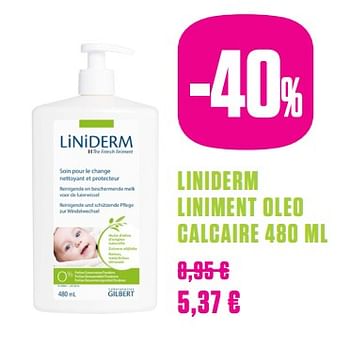 Promotions Liniderm liniment oleo calcaire - Liniderm - Valide de 24/02/2020 à 25/05/2020 chez Medi-Market
