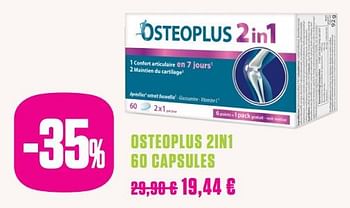 Promotions Osteoplus 2in1 60 capsules - Osteoplus - Valide de 24/02/2020 à 25/05/2020 chez Medi-Market