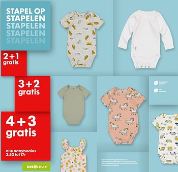 Promoties Babybodies - Huismerk - Hema - Geldig van 19/02/2020 tot 03/03/2020 bij Hema