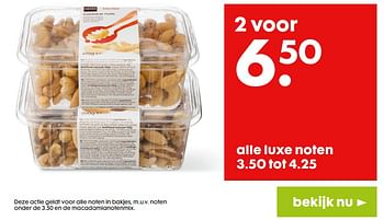 Promoties Luxe noten - Huismerk - Hema - Geldig van 19/02/2020 tot 03/03/2020 bij Hema