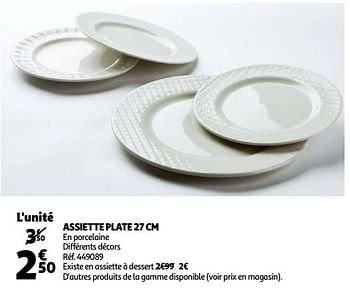 Promoties Assiette plate - Huismerk - Auchan - Geldig van 18/02/2020 tot 25/02/2020 bij Auchan