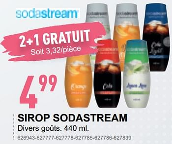 Promo Sirop sodastream chez Trafic