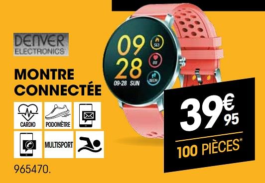 Montre discount connectée electrodepot