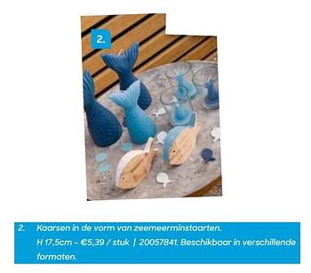 Promoties Kaarsen in de vorm van zeemeerminstaarten - Huismerk - Ava - Geldig van 03/02/2020 tot 31/05/2020 bij Ava