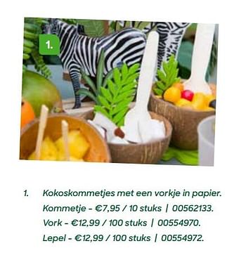 Promoties Kokoskommetjes met een vorkje in papier. kommetje - Huismerk - Ava - Geldig van 03/02/2020 tot 31/05/2020 bij Ava