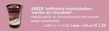 Promoties Bomistery roomijsbekers vanille en chocolade - Huismerk - Bofrost - Geldig van 30/09/2019 tot 29/03/2020 bij Bofrost