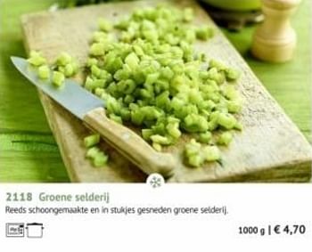 Promoties Groene selderij - Huismerk - Bofrost - Geldig van 30/09/2019 tot 29/03/2020 bij Bofrost