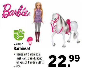 Promotions Barbieset - Mattel - Valide de 02/03/2020 à 07/03/2020 chez Lidl
