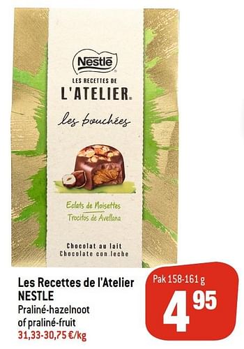 Promoties Les recettes de l`atelier nestle - Nestlé - Geldig van 26/02/2020 tot 03/03/2020 bij Match