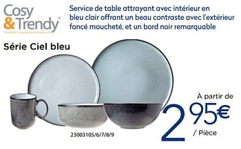 Promotions Série ciel bleu - Cosy & Trendy - Valide de 26/02/2020 à 26/03/2020 chez Krefel