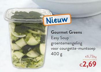 Promoties Gourmet greens easy soup - Gourmet Greens - Geldig van 26/02/2020 tot 10/03/2020 bij OKay