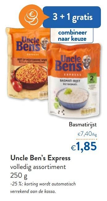 Promoties Uncle ben`s express basmatirijst - Uncle Ben's - Geldig van 26/02/2020 tot 10/03/2020 bij OKay
