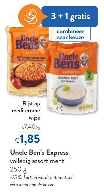 Promoties Uncle ben`s express rijst op mediterrane wijze - Uncle Ben's - Geldig van 26/02/2020 tot 10/03/2020 bij OKay
