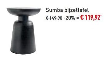 Promoties Sumba bijzettafel - Bristol - Geldig van 21/02/2020 tot 26/03/2020 bij Overstock