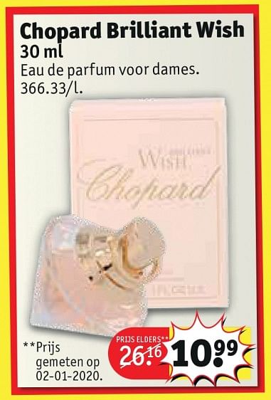 Brilliant Chopard brilliant wish eau de parfum voor dames