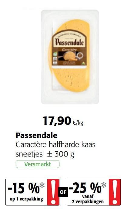 Passendale Passendale caract re halfharde kaas Promotie bij Colruyt