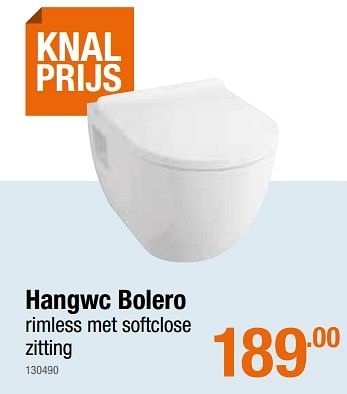 Promoties Hangwc bolero - Huismerk - Cevo - Geldig van 27/02/2020 tot 11/03/2020 bij Cevo Market