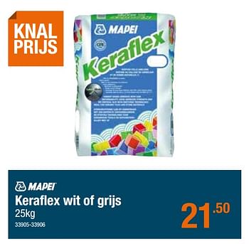 Promoties Keraflex wit of grijs - Mapei - Geldig van 27/02/2020 tot 11/03/2020 bij Cevo Market