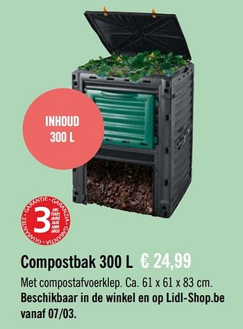 Promotions Compostbak - Parkside - Valide de 29/02/2020 à 26/03/2020 chez Lidl