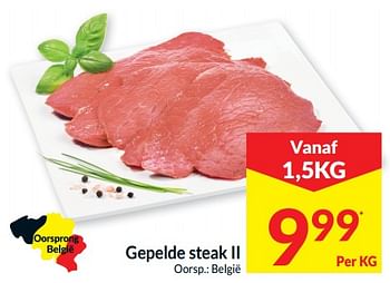Promotions Gepelde steak ii - Produit maison - Intermarche - Valide de 01/01/2020 à 31/12/2020 chez Intermarche