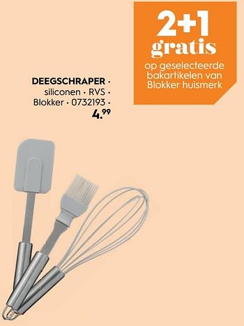 Promoties Deegschraper - Huismerk - Blokker - Geldig van 01/03/2020 tot 15/03/2020 bij Blokker