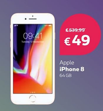 Promotions Apple iphone 8 64 gb - Apple - Valide de 02/03/2020 à 12/03/2020 chez Proximus