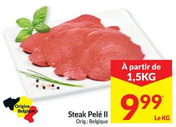 Promotions Steak pelé ii - Produit maison - Intermarche - Valide de 01/01/2020 à 31/12/2020 chez Intermarche