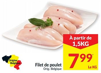 Promotions Filet de poulet - Produit maison - Intermarche - Valide de 01/01/2020 à 31/12/2020 chez Intermarche