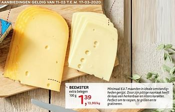 Promotions Beemster extra belegen - Beemster - Valide de 11/03/2020 à 17/03/2020 chez Alvo