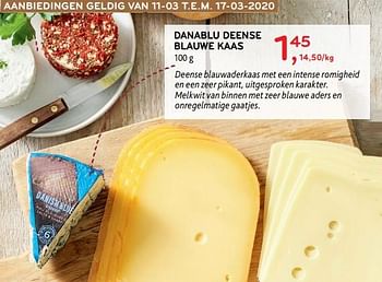 Promoties Danablu deense blauwe kaas - Huismerk - Alvo - Geldig van 11/03/2020 tot 17/03/2020 bij Alvo