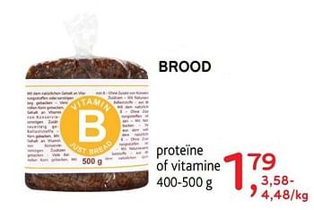 Promoties Brood proteïne of vitamine - B Just Bread - Geldig van 11/03/2020 tot 24/03/2020 bij Alvo