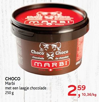 Promoties Choco marbi met een laagje chocolade - MARBI - Geldig van 11/03/2020 tot 24/03/2020 bij Alvo