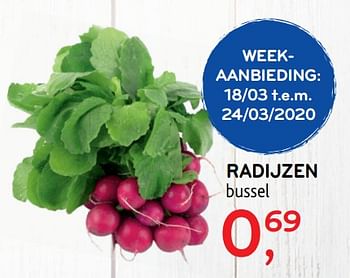 Promoties Radijzen - Huismerk - Alvo - Geldig van 11/03/2020 tot 24/03/2020 bij Alvo