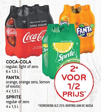 Promoties 2e voor 1-2 prijs coca-cola regular, light of zero - Coca Cola - Geldig van 11/03/2020 tot 24/03/2020 bij Alvo