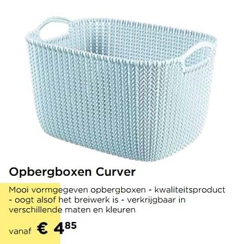 Promoties Opbergboxen curver - Curver - Geldig van 21/02/2020 tot 31/03/2020 bij Molecule