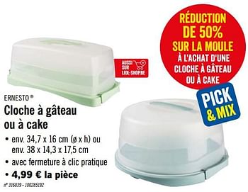 Ernesto Cloche A Gateau Ou A Cake En Promotion Chez Lidl