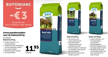 Promoties Aveve paardenvoeders voor de fokkerij breed mix - Huismerk - Aveve - Geldig van 10/03/2020 tot 21/03/2020 bij Aveve